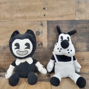Phatmojo Bendy And The Ink Machine Plush Stuffed Squeaker w/ Boris Wolf 9" Rare